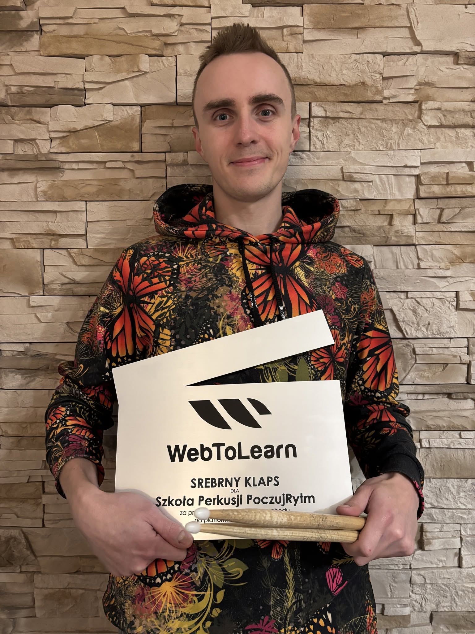 Marcin Dubowski podczas nagrania